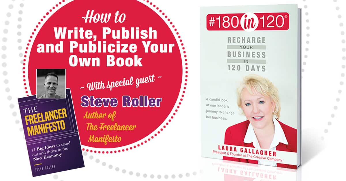 Image of the book 180in120 and The Freelancer Manifesto for How to Write, Publish and Publicize Your Own Book