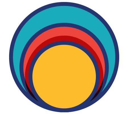Concentric circle icon representing expansion, core messaging, or influence radiating outward