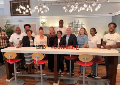 Public relations campaign press event in Madison, WI with Ascendium and Black Men Coalition of Dane County celebrating the eCornell Certificate Program partnership.
