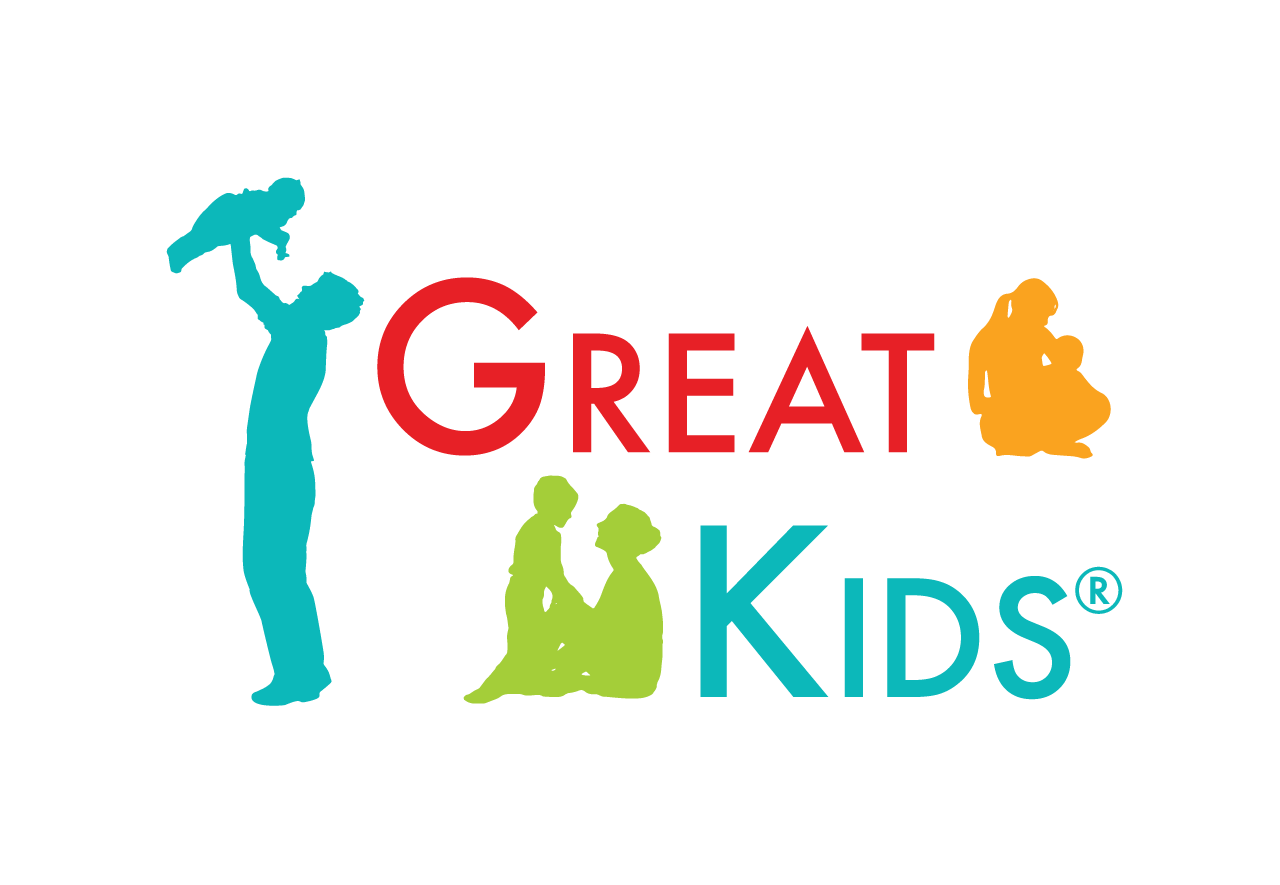 Great Kids logo with colorful silhouettes of adults and children interacting around the text