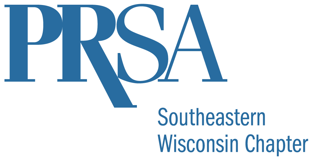 PRSA Southeastern Wisconsin Chapter logo in blue text